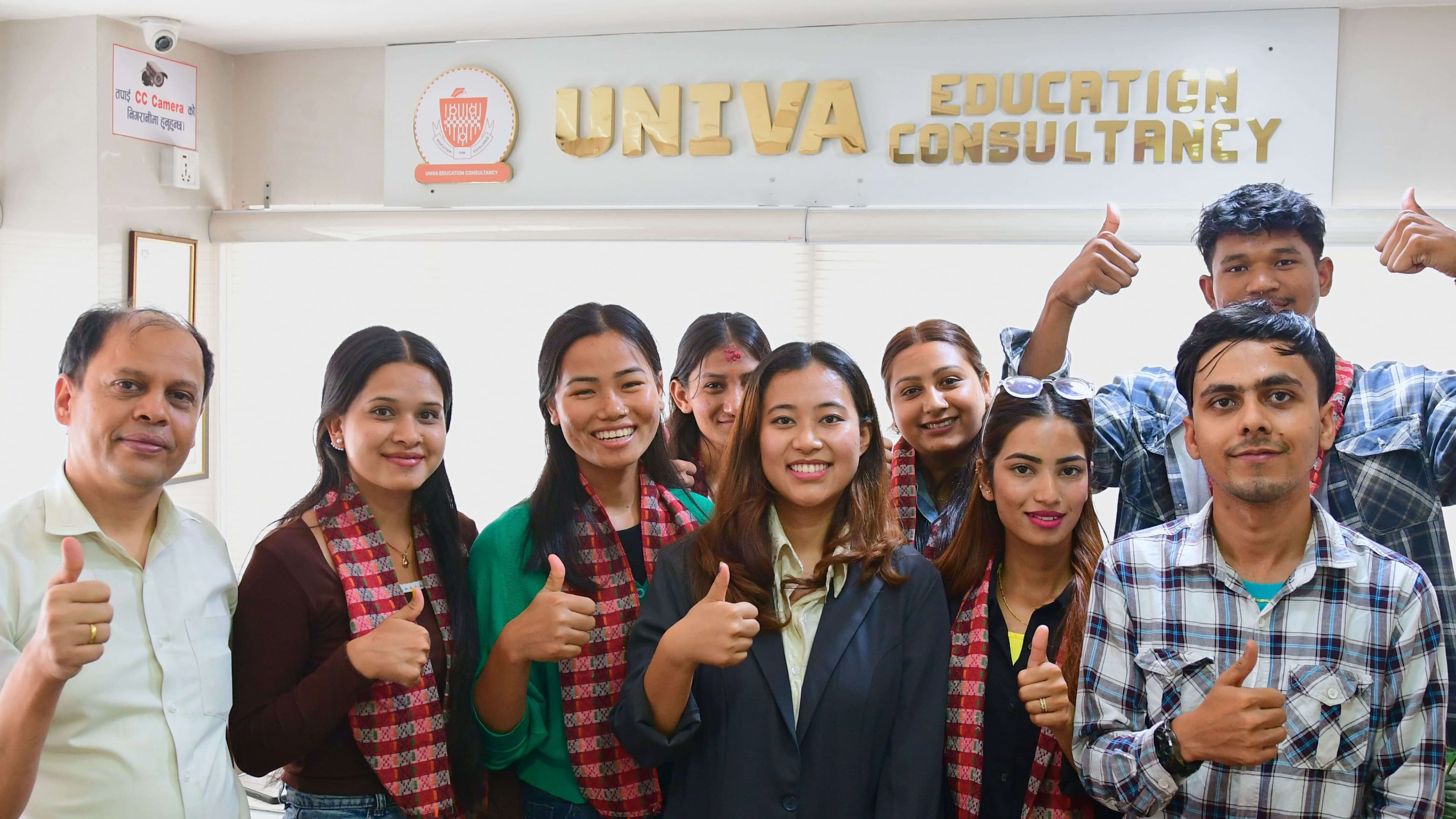 Students studying abroad